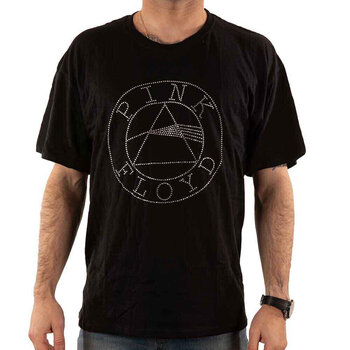 Tricou Pink Floyd Circle Logo Embellished Black S Tricou - 4