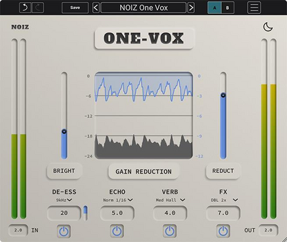 Software Plug-In FX Processor Kit Plugins NOIZ One Vox (Digital product) - 2