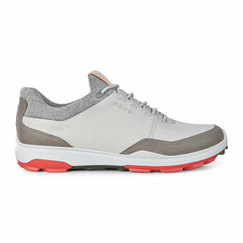 Golfsko til mænd Ecco Biom Hybrid 3 Mens Golf Shoes Concrete/Scarlet 40 - 2