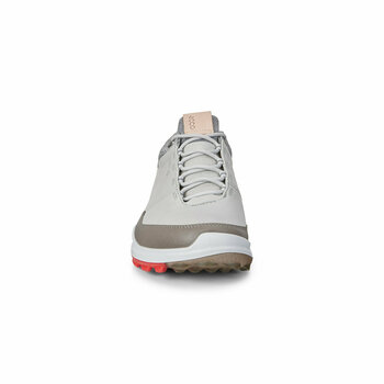 Golfsko til mænd Ecco Biom Hybrid 3 Mens Golf Shoes Concrete/Scarlet 46 - 5