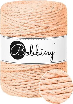 Kanap Bobbiny 3PLY Macramé Rope 5 mm 100 m Unicolor Peach Fuzz Kanap - 2