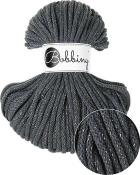 Vrvica Bobbiny Premium 5 mm 50 m Shiny Charcoal Vrvica - 2