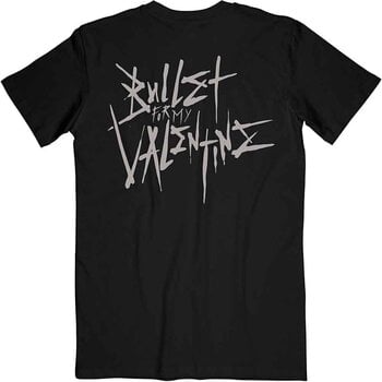 T-shirt Bullet For My Valentine Album Cropped & Large Logo (Back Print) Black 2XL T-shirt - 2