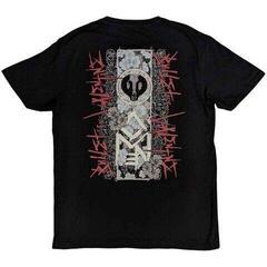T-shirt Bullet For My Valentine Floral Omen (Back Print) Black S T-shirt - 1