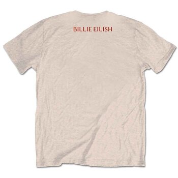 T-Shirt Billie Eilish Therefore I Am (Back Print) Natural XL T-Shirt - 2