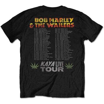 T-Shirt Bob Marley Kaya Tour (Back Print) Black L T-Shirt - 2