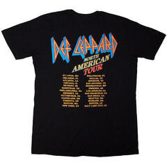 Skjorte Def Leppard North American Tour (Back Print) Black 2XL Skjorte - 1