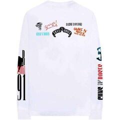 Tricou Guns N' Roses Motorcross Logo (Back & Sleeve Print) White L Tricou - 1