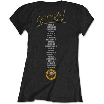 T-Shirt Guns N' Roses Not In This Lifetime Tour (Back Print) Black L Ladies T-Shirt - 2