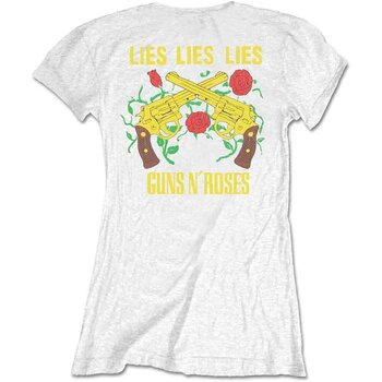 T-shirt Guns N' Roses Lies, Lies, Lies (Back Print) White M Feminino T-shirt - 2