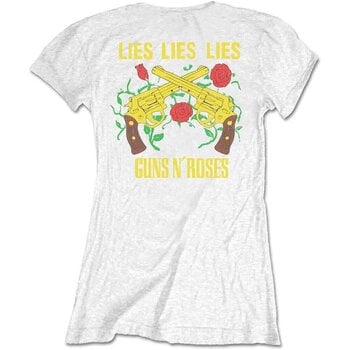 T-skjorte Guns N' Roses Lies, Lies, Lies (Back Print) White L Ladies T-skjorte - 2
