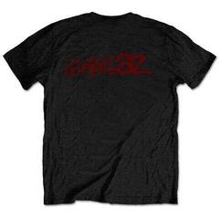 T-shirt Gorillaz Group Green Geep (Back Print) Black 2XL T-shirt - 1