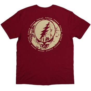 T-Shirt Grateful Dead Skeleton Horse (Back Print) Red 2XL T-Shirt - 2