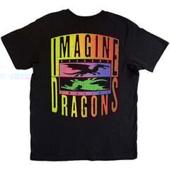 T-shirt Imagine Dragons Double Dragons Pocket (Back Print) Black L T-shirt - 1