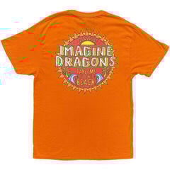 Koszulka Imagine Dragons Take Me To The Beach (Back Print) Orange 2XL Koszulka - 1