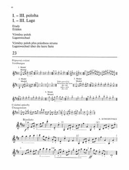 Music sheet for strings Václav Krůček Škola houslových etud II (sešit 4) Music Book - 3