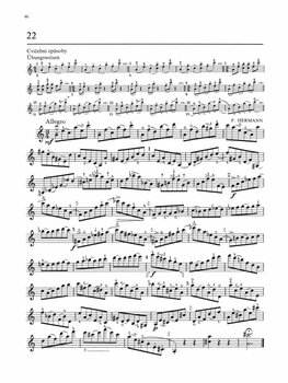 Music sheet for strings Václav Krůček Škola houslových etud II (sešit 4) Music Book - 6