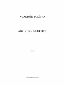 Partitura para pianos Vladimír Polívka Akordy Livro de música - 2