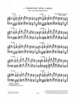 Partitura para pianos Vladimír Polívka Akordy Livro de música - 3