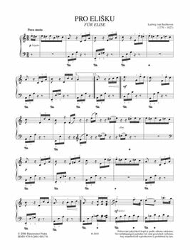 Noty pre skupiny a orchestre Ludwig van Beethoven Pro Elišku Noty - 2
