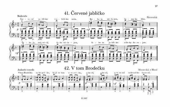 Partitions pour chant solo Josef Kotík 50 lidových písní II Vocal - 4