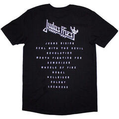 Camiseta de manga corta Judas Priest Angel Of Retribution Tracklst (Back Print) Black S Camiseta de manga corta - 1