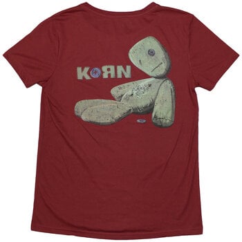 T-shirt Korn Doll Issues (Back Print) Red M Femme T-shirt - 2