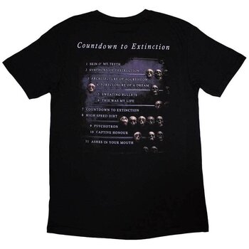 T-Shirt Megadeth Countdown (Back Print) Black 2XL T-Shirt - 2