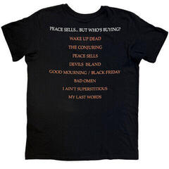 T-Shirt Megadeth Peace Sells Album Cover (Back Print) Black 2XL T-Shirt - 1