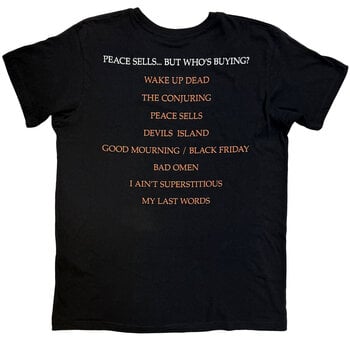T-Shirt Megadeth Peace Sells Album Cover (Back Print) Black 2XL T-Shirt - 2