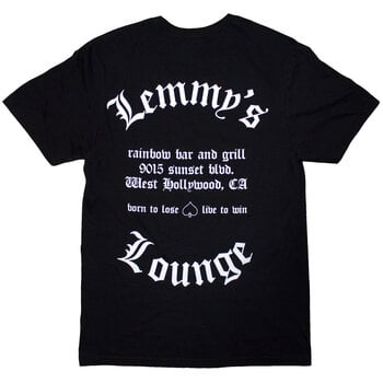 Majica Motörhead Lemmy's Lounge (Back Print) Black M Majica - 2