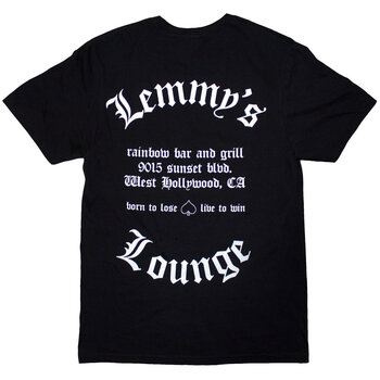 T-shirt Motörhead Lemmy's Lounge (Back Print) Black L T-shirt - 2