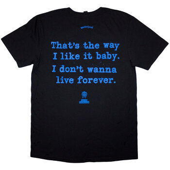 T-shirt Motörhead Ace Of Spades Lyric (Back Print) Black XL T-shirt - 2