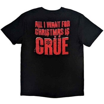 T-shirt Mötley Crüe Xmas Crue (Back Print) Black M T-shirt - 2