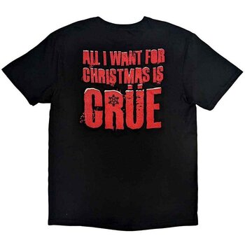 T-shirt Mötley Crüe Xmas Crue (Back Print) Black L T-shirt - 2