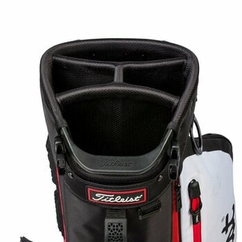 Golfbag Titleist Players 4 Plus Black/White/Red Stand Bag - 5