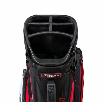 Borsa da golf Stand Bag Titleist Hybrid 5 Black/White/Red Borsa da golf Stand Bag - 5