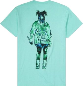 T-Shirt Billie Eilish Neon Logo Billie (Back Print) Blue M T-Shirt - 2