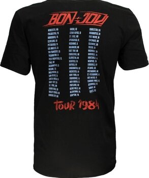 Skjorte Bon Jovi Tour '84 (Back Print) Black 2XL Skjorte - 2