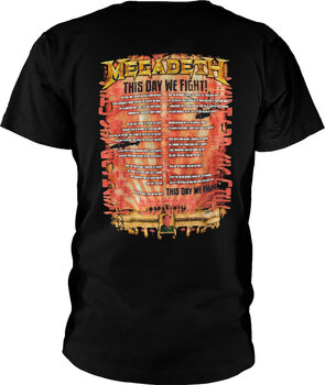 T-Shirt Megadeth China Whitehouse (Back Print) Black M T-Shirt - 2