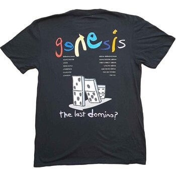 T-Shirt Genesis The Last Domino? (Back Print & Ex-Tour) Black 2XL T-Shirt - 2