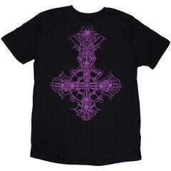T-shirt Ghost Metal Logo & Purple Grucifix (Back Print) Black 2XL T-shirt - 1