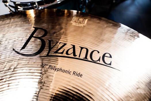 Cinel Ride Meinl B22POR-B Byzance Polyphonic 22" Cinel Ride - 11