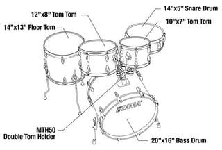 Акустични барабани-комплект Tama IP50H6WBN-SLM Imperialstar Sky Blue Mist Акустични барабани-комплект - 7