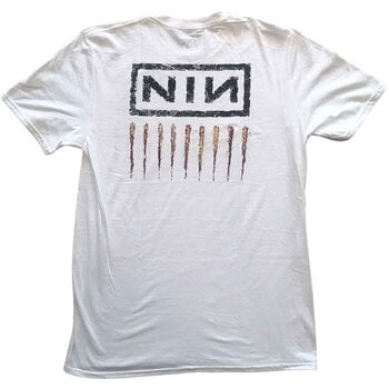 T-shirt Nine Inch Nails Downward Spiral (Back Print) White 2XL T-shirt - 2