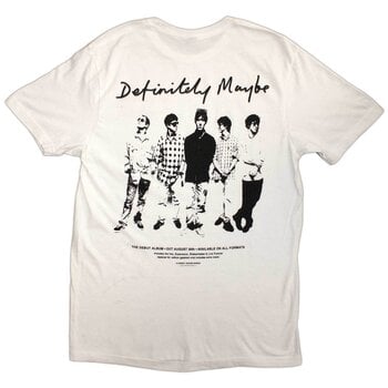 T-Shirt Oasis Definitely Maybe Promo (Back Print) White M T-Shirt - 2