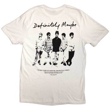 T-Shirt Oasis Definitely Maybe Promo (Back Print) White L T-Shirt - 2