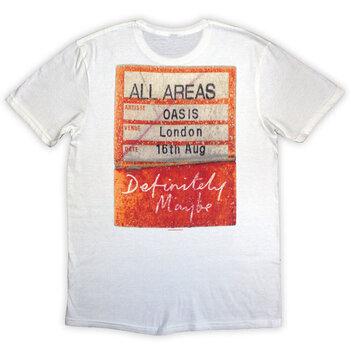 Koszulka Oasis Definitely Maybe AAA Pass (Back Print) White XL Koszulka - 2