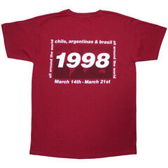 T-shirt Oasis 1998 World Tour - South America (Back Print) - 1