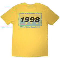 T-Shirt Oasis 1998 World Tour - South America (Back Print) Yellow XL T-Shirt - 1